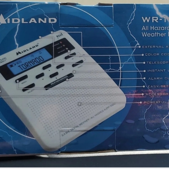 Midland All Hazards Alert Weather Radio NOAA Storm Warning WR-100B - Picture 5 of 10